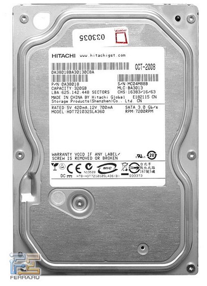 Обзор двух жестких дисков на 320 Gb: Hitachi и Western Digital