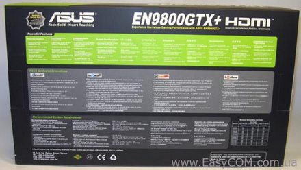 Тестирование видеокарты ASUS GeForce 9800 GTX+